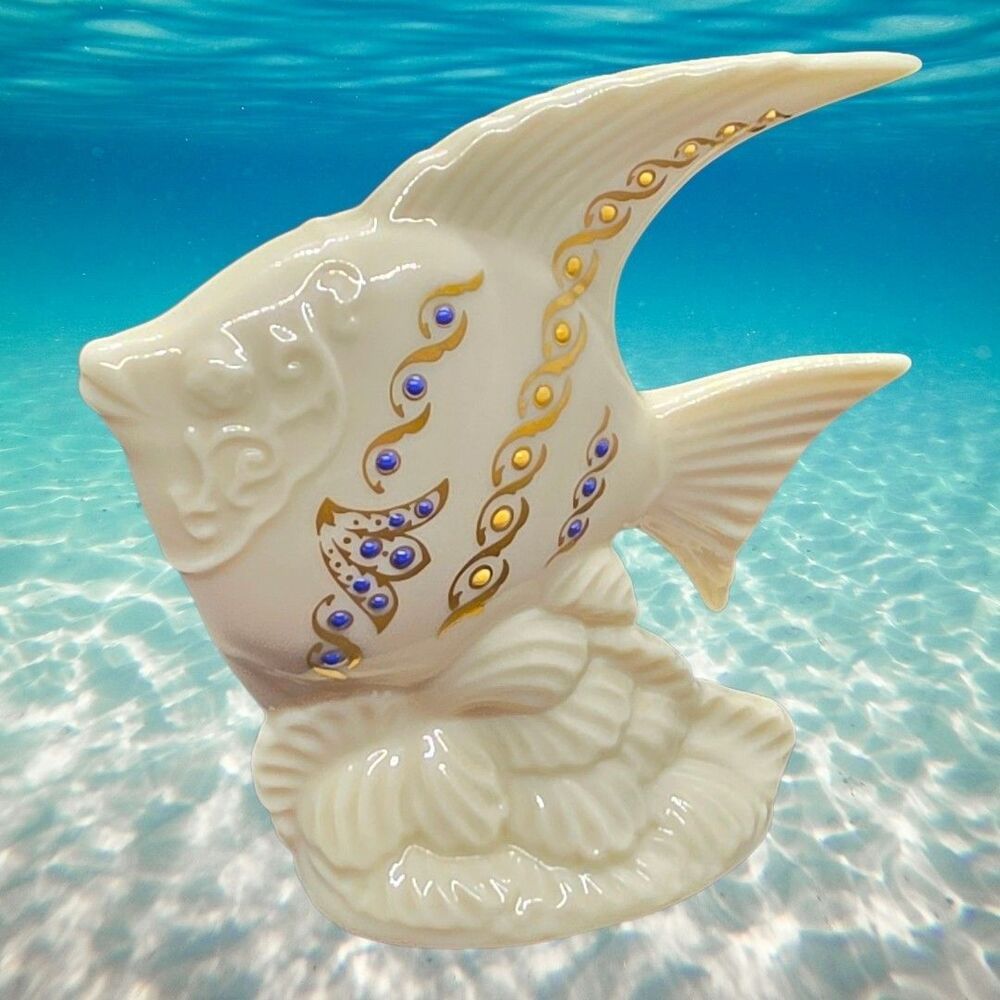 Lenox China Jewels Collection Angel Fish Figurine 4"x4"